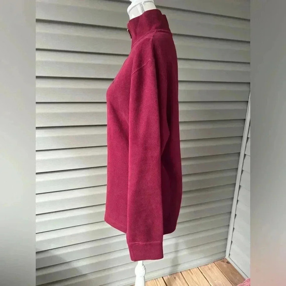 Polo Ralph Lauren Red Sweater 1/4 Zip With Pony Logo - Picture 2 of 10